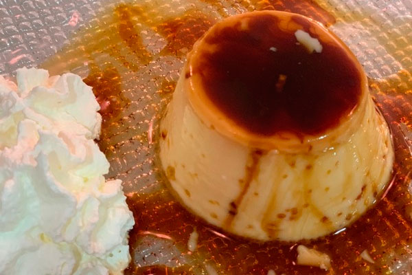 Restaurante El Patio | Restaurante en Las Rozas | Flan de huevo casero con nata