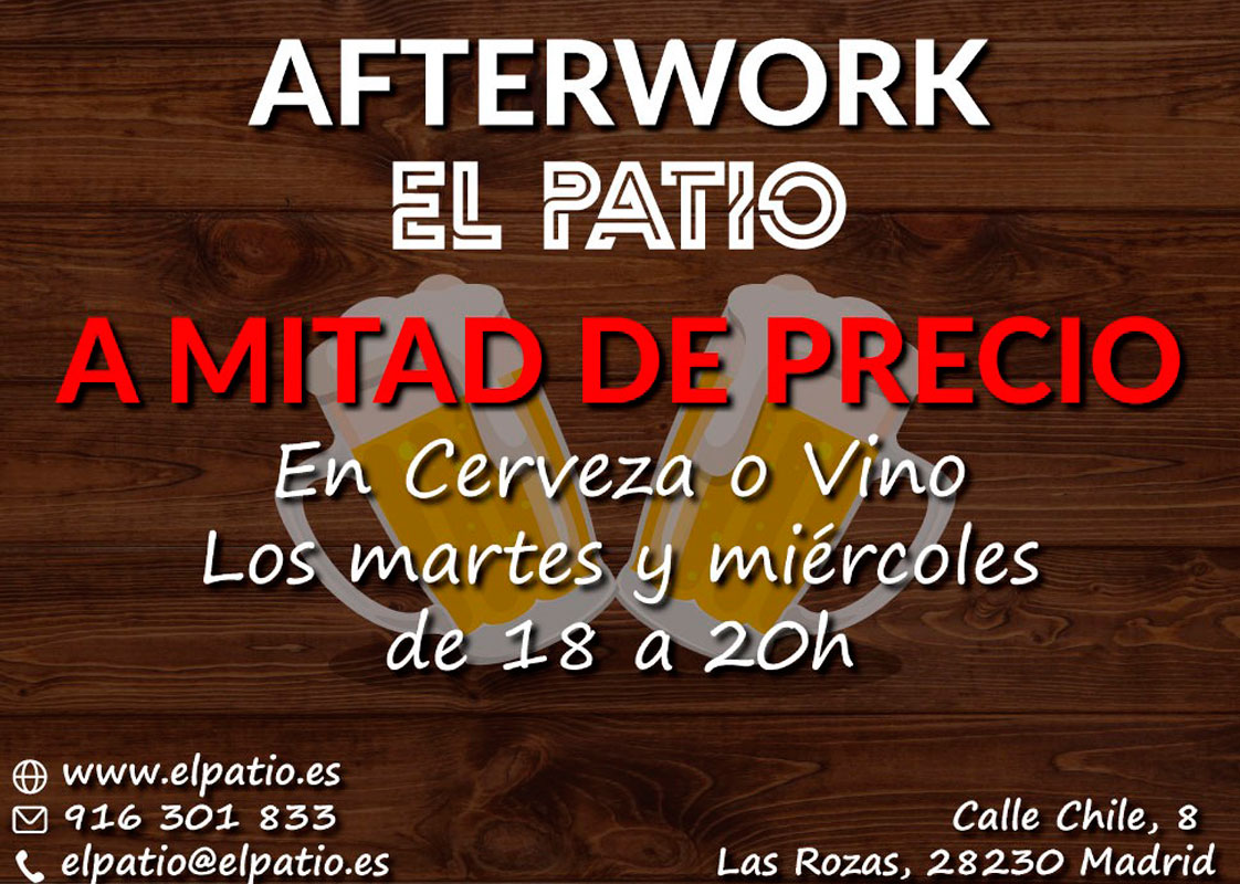Contradicción Noticias Valle After work - El Patio | Restaurante en Las Rozas